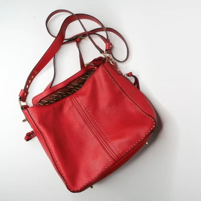 Montana West Grande Rojo Oculto Bolso de Mano Cartera Hobo Tachonado Bolso de Hombro Foto 1 de 4