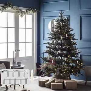 20/30x LED Warmweiß Christbaumkerzen USB kabel Kerze Timer Weihnachtsbeleuchtung - Bild 1 von 9