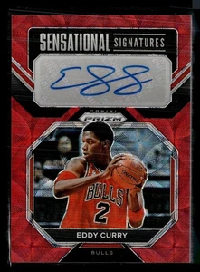 2022-23 PRIZM CHOICE RED SENSATIONAL AUTO EDDY CURRY BULLS - Picture 1 of 1