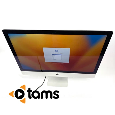 Apple iMac 27" 2017 i5-7600 3.5GHz 8GB DDR4 1TB Fusion Drive Ventura - Image 1 of 4