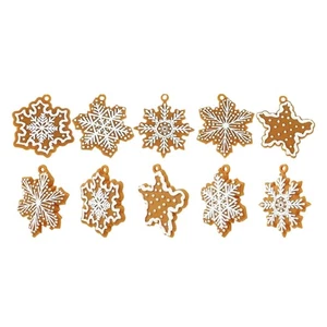 10PCS Classic Snowflake Christmas Ornaments Delicate Hanging Decorations - Bild 1 von 4