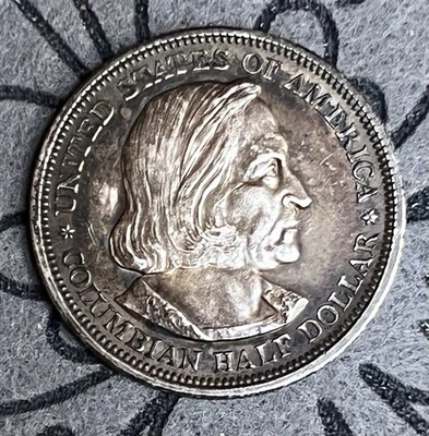 🌟NICE CHOICE BU 1892 World's Columbian Exposition Half Dollar (#1892) - Image 1 of 2