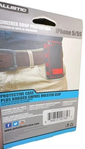 Ballistic Protective I-Phone 5/5S Case Rugged Swivel Holster Clip SG MAXX (NEW) - Zdjęcie 1 z 5