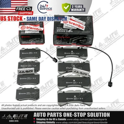 Genuine Brembo Front & Rear Brake Pad Set for Maserati Ghibli Quattroporte - Image 1 of 4