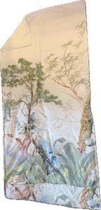 Edredón floral Williams Sonoma Peacock Birds completo/reina blanco multicolor rosa azul - Imagen 1 de 8
