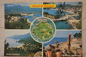 CPM " Island of Thassos - Limenas - Limenaria - Makryammos - Camping Ioannides - Picture 1 of 1