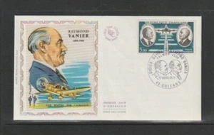 France 1971 SG1890 SilkFDC (Orleans)Pioneer Aviators-Daurat & Vanier-Douglas DC4 - Picture 1 of 1