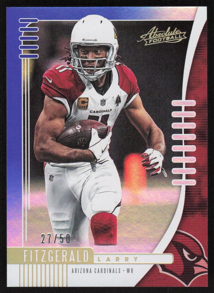 2019 Panini Absolute Spectrum Blue #97 Larry Fitzgerald /50 Arizona Cardinals - Image 1 of 2