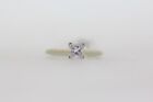 14k White Gold .53ct Princess Cut Diamond Engagement ring - Size 6 (10030712-3)