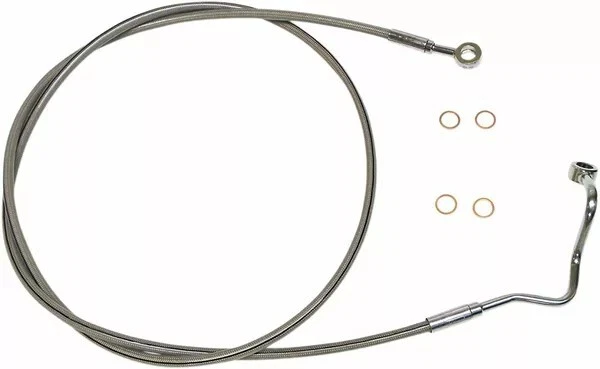 Harley Davidson Stainless Upper Brake Line Tri Glide Ultra 17415897 - Image 1 of 1