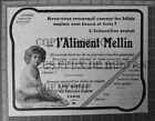 Aliment Mellin Sans Amidon Scott  1909 Advert Publicité