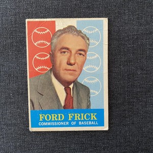 1959 Topps #1 Ford Frick Commissioner Of Baseball Vintage Baseball Card