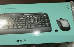 Logitech MK235 USB Wireless Optical Keyboard and Mouse Set, Black  - Picture 1 of 3