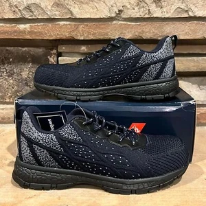 Swissport Navy and White Safety Steel-Toe Trainer Sneaker Size 7 men 8.5 women - Picture 1 of 7
