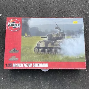 SOLO PIEZAS ❌ Airfix Products A1365 1:35 M4A3 (76)W Sherman Tanque Plástico Modelo Kit - Imagen 1 de 9