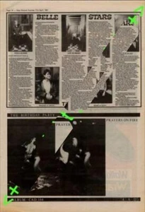 Birthday Party The Prayers On Fire Nick Cave Advert NME Cutting 1981 - Imagen 1 de 1