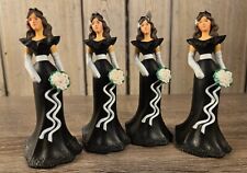 Wilton Wedding Cake Topper 1991 EHW Bridesmaids Lot Of 4