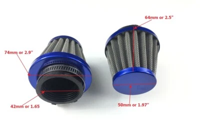 2pcs Air Filter For GY6 125cc 150cc Scooter Moped ATV SUNL, ROKETA TAOTAO (42MM) — 第 1/4 张图片