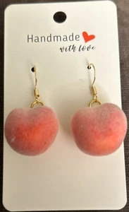 Handgefertigte Ohrringe Fuzzy Peach - Bild 1 von 1