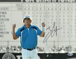 PGA TOUR JASON DUFNER SIGNED 11X14 PHOTO AUTHENTIC AUTO BAS BECKETT COA MASTERS - Picture 1 of 2