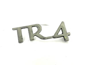 Triumph TR4 Rear Chrome Boot Lid Badge, Triumph Part Genuine Vintage Part - Picture 1 of 5