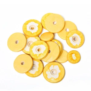 Yamaha Flötenpolster 5er Set = 80 Stück 16 geschlossene Löcher Flötenteile - Bild 1 von 5