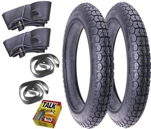 Juego 2 x Neumáticos 18 x 3,00 3.50-18 Manguera SIMSON AWO 425 JAWA 350 TS CZ MZ ETZ - Imagen 1 de 3