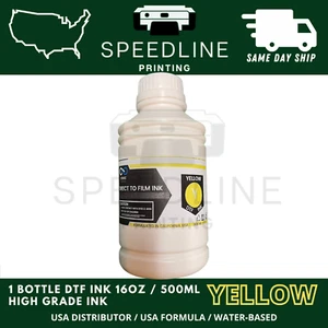 Cabezales de impresión de tinta de película de transferencia directa de fábrica DTF 500 ML DTF tinta AMARILLO - Imagen 1 de 3