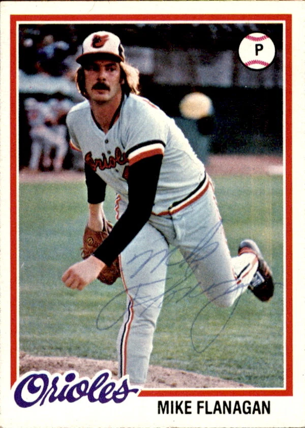 Tarjeta autografiada por Mike Flanagan 1978 Topps #341 Baltimore Orioles 182677 Foto 1 de 1