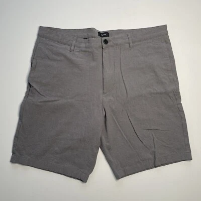 Pantalones Cortos THEORY Zaine Seersucker Para Hombres 36 Seer Dobby Gris 8.5" Modernos Ligeros Informales Foto 1 de 4
