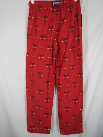 Chicago Bulls Size S Small 28/30 Red UNK Pajama Pants Cover