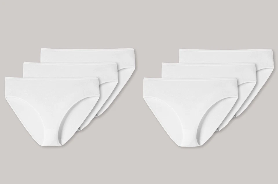 SCHIESSER Damen Slip im 3er Pack Cotton Essentials Multipacks NEU & OVP weiss 46 145425