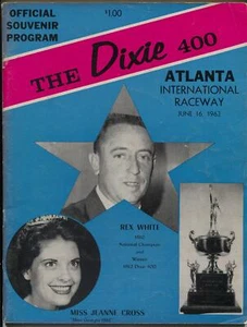 Atlanta International Raceway Auto Race Program 6/16/1963-NASCAR Dixie 400-FN - Picture 1 of 1