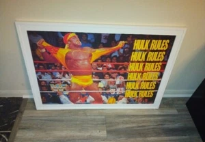 WWF officially licensed Hulk Hogan 1989 Fabric Art Banner Poster, WWE - Picture 1 of 5