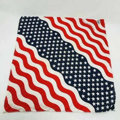 Bufanda Bandera Americana 21” Pañuelo Hankie Bandana EE. UU. Patriótico Veterano Orgullo Foto 1 de 4