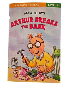 Learning to Read Paperback Book Level 2 - New - Arthur Breaks the Bank - Picture 1 of 1