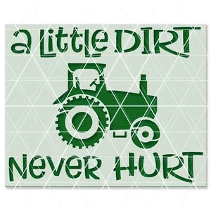 Farm Tractor Stencil – Agricultural, Farming, Country Life, Rustic, Machinery - Picture 1 of 4