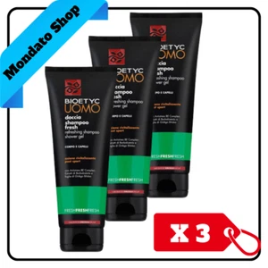 DOCCIA SHAMPO BIOETYC UOMO 250 ML FRESH RIVITALIZZANTE TUBO (X 3)