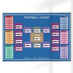 Euro Germany 2024 Football competition poster Wall Chart planner - A5 A4 A3 - - Picture 1 of 8
