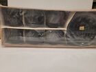 Arcoroc France Black Tampico Abstract Cups & Saucers Set Of 6 (12 Pcs) NOS
