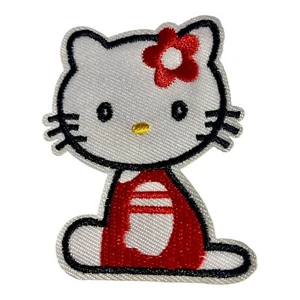 HELLO KITTY! SO CUTE! Iron On Patch + ONE FREE STICKER!! - Picture 1 of 3