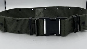 US Military WEB Tactical Heavy Duty Nylon Belt w Quick Release Buckle - M Olive - Picture 1 of 2