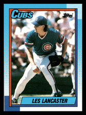 1990 Topps Les Lancaster  Chicago Cubs #437 NM-MINT Baseball Card