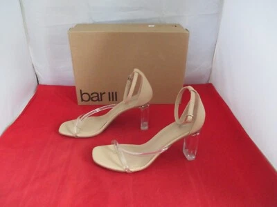 BAR III Blakke Dress Sandals $79 - US Size 7 1/2 - Clear / Nude - #804 - Image 1 of 4