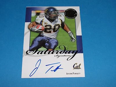 2008 Press Pass JUSTIN FORSETT Saturday Sigs Rookie Autograph - Baltimore RAVENS - Image 1 of 2