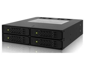 ICY DOCK MB994SP-4S 4 en 1 SAS SATA Hot Swap Plane Trasero Jaula Raid Negro al por menor - Imagen 1 de 6