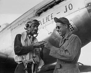 WWII Capt Wendell O Pruitt of the 15th Air Force Giclee Art Print Ships Free - Picture 1 of 3