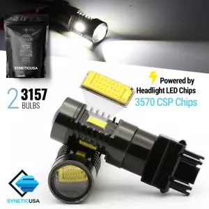 2x 3157 4157 3457 Respaldo Inverso CSP-Chip 6000K Blanco ED Lámpara Bombillas - Imagen 1 de 8