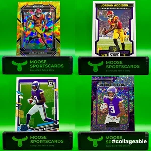2023 Panini Football Jordan Addison 4-Card Rookie Lot - Picture 1 of 10