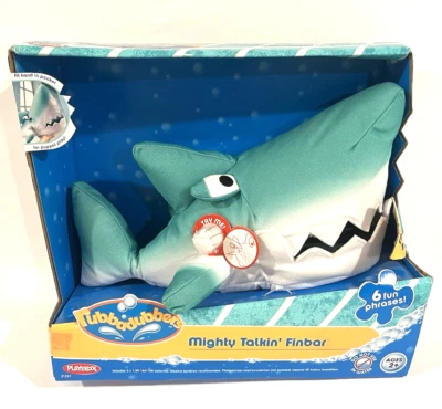 2003 Rubbadubbers Mighty Talkin' Finbar Plush Electric Shark - Image 1 of 3